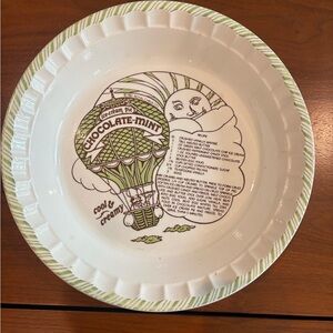 Vintage 1983 chocolate mint recipe dish royal china co